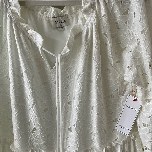 Red Dress Boutique Aura Brand white floral dress - Picture 4 of 8